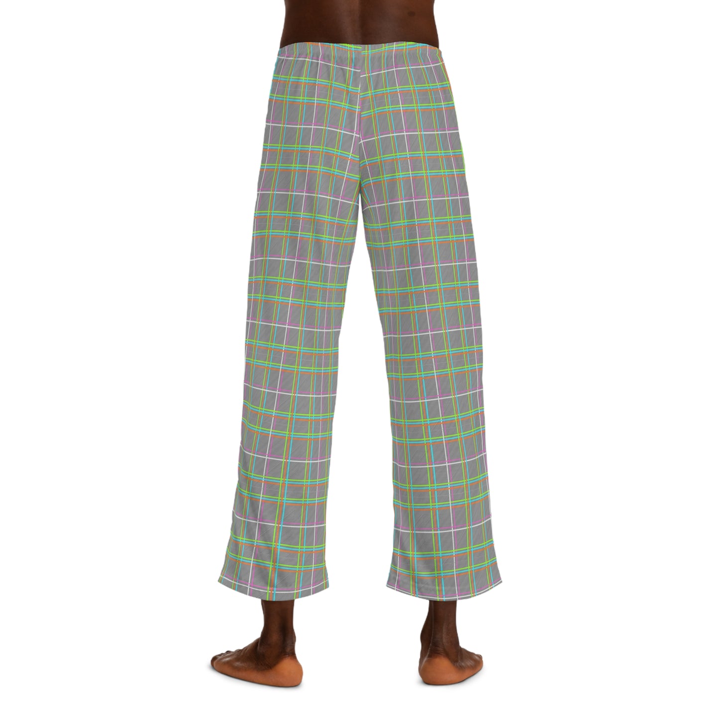 Men's NEO-PLAID JAMMER PANTS - WHT