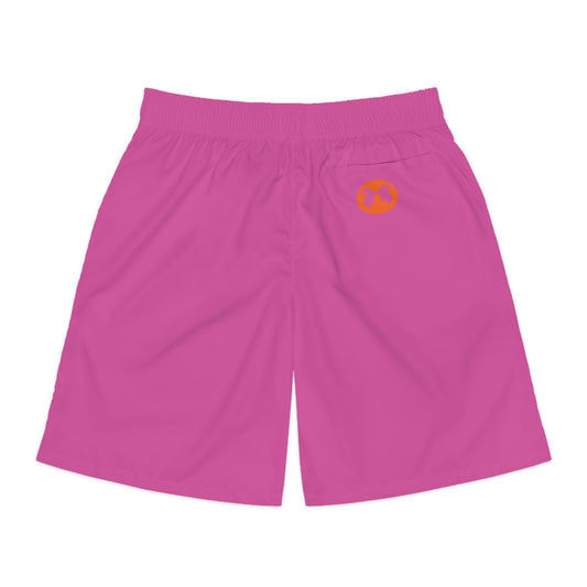 Men's Shorts: Neon Pink & Orange