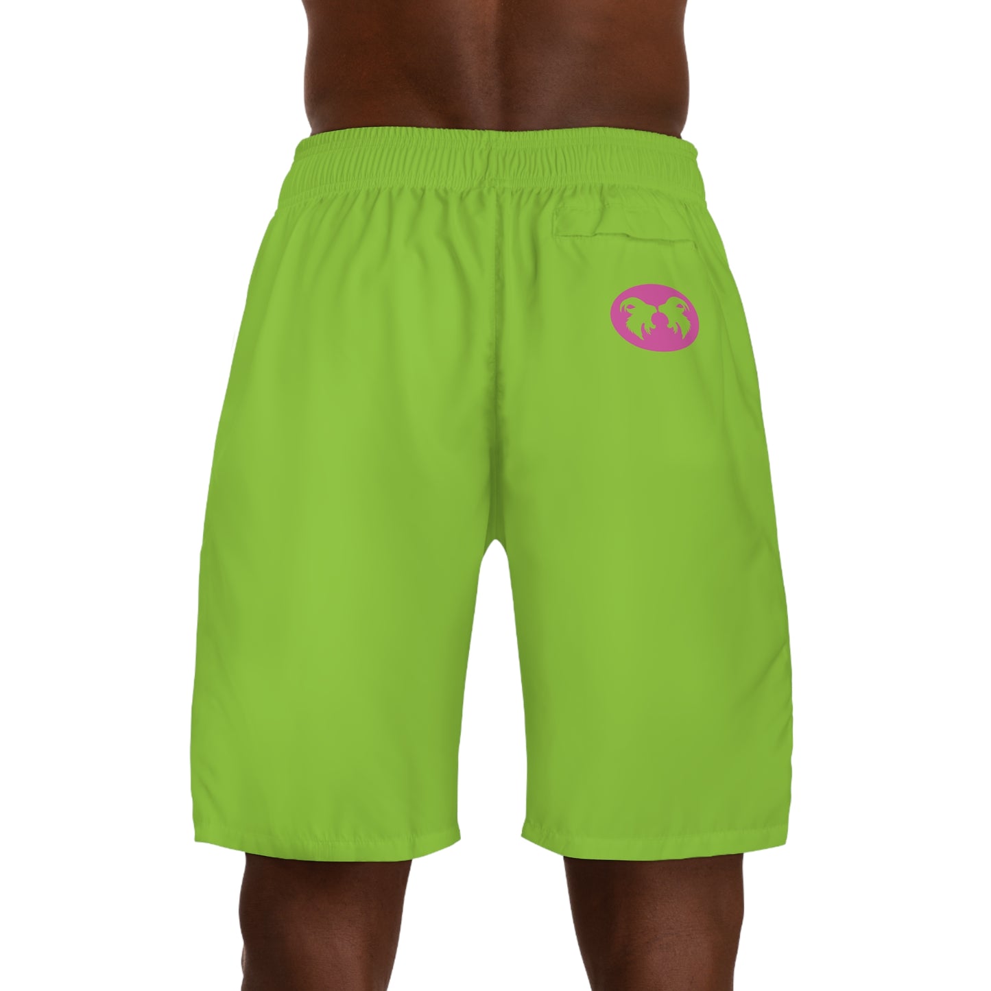 Men's Shorts: Neon Green & Pink