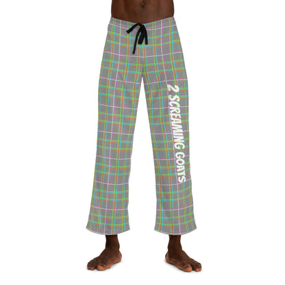 Men's NEO-PLAID JAMMER PANTS - WHT