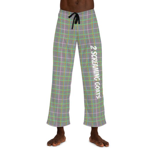 Men's NEO-PLAID JAMMER PANTS - WHT