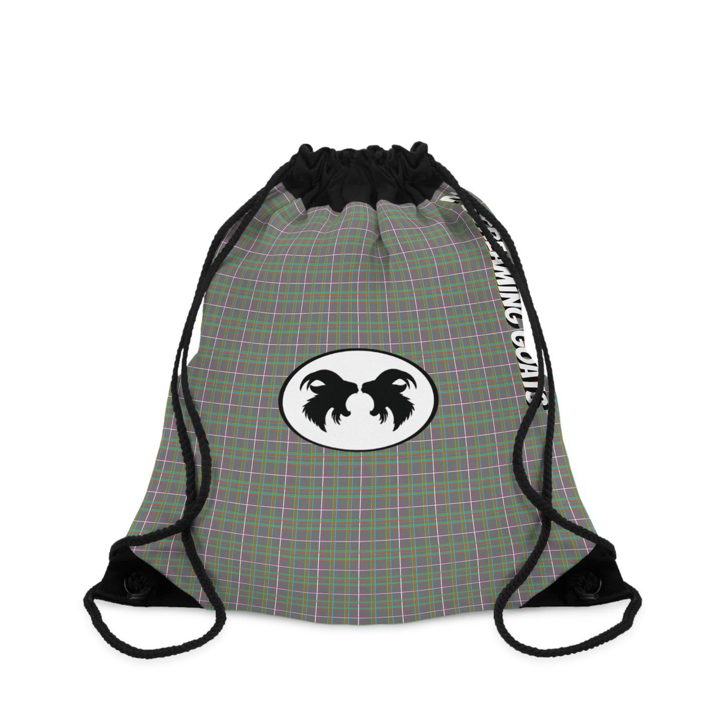 NEO-PLAID Drawstring Bag