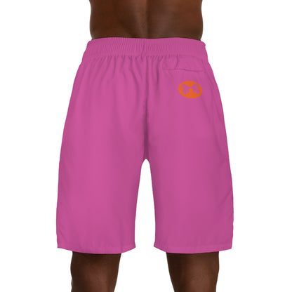 Men's Shorts: Neon Pink & Orange