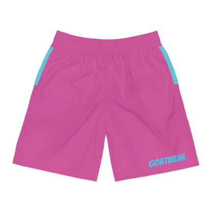 Men's Shorts: Neon Pink & Blue