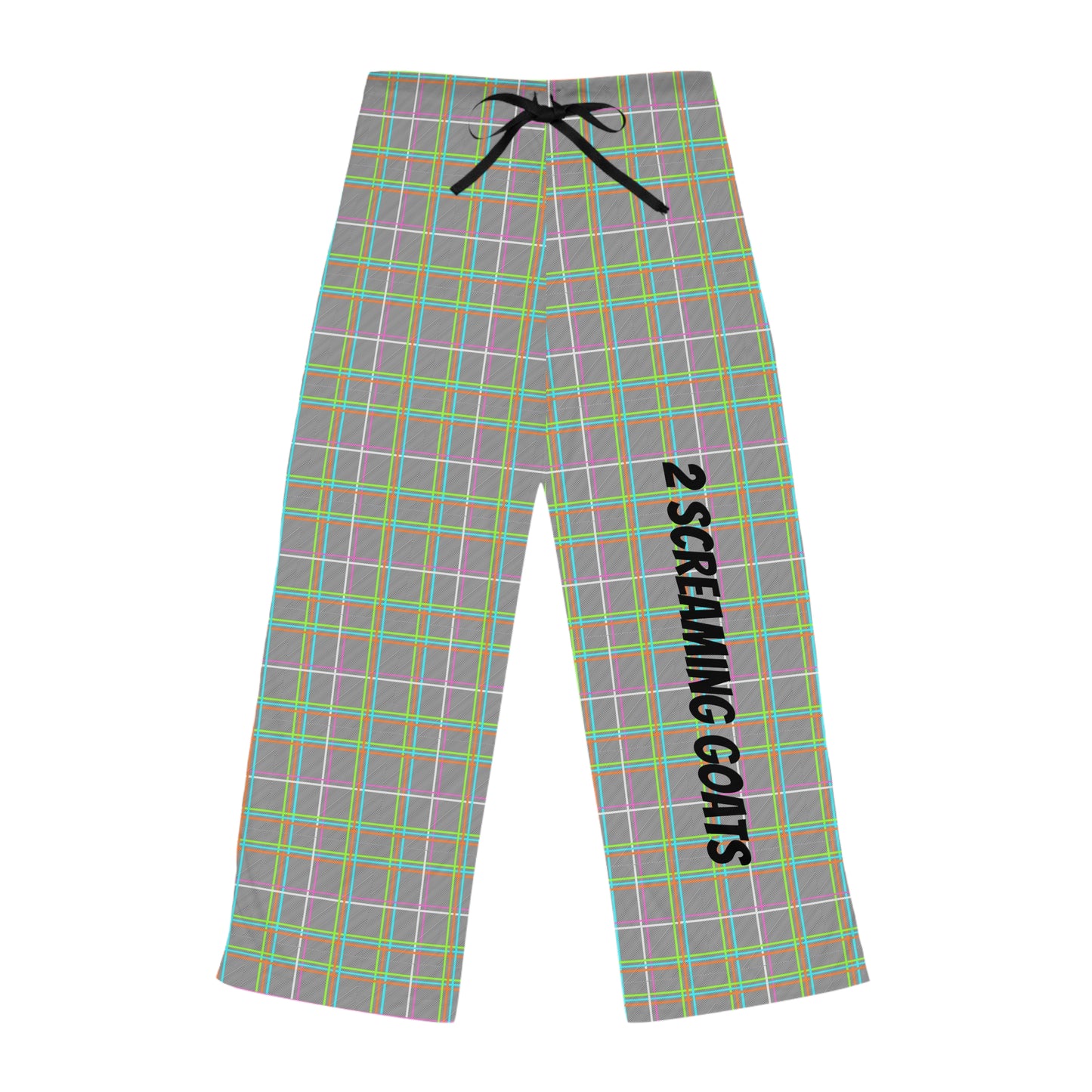 Women's NEO-PLAID JAMMER PANTS - BLK