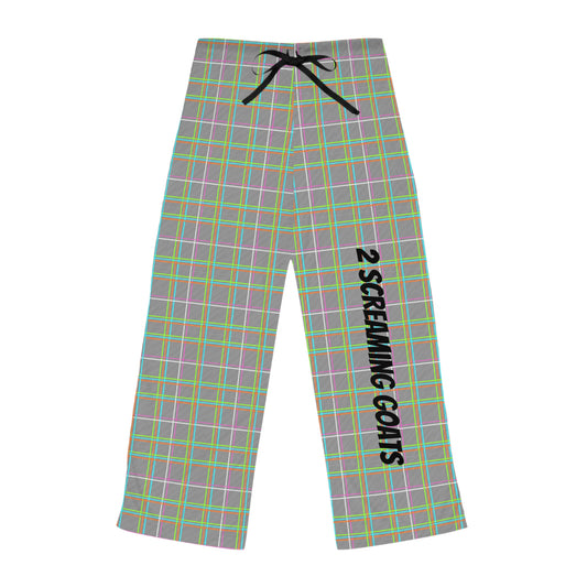 Women's NEO-PLAID JAMMER PANTS - BLK