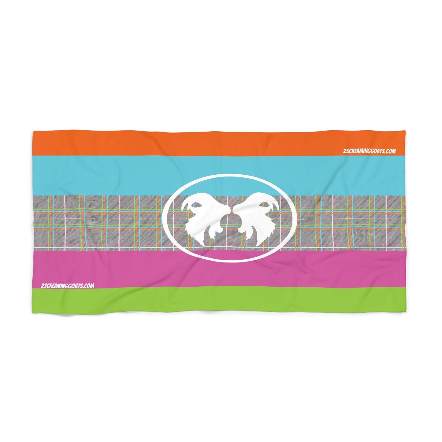 GOATWEAR NEO-PLAID Beach Towel