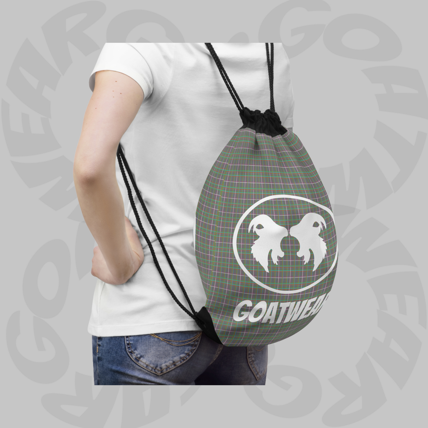 Neo-Plaid: String Bag