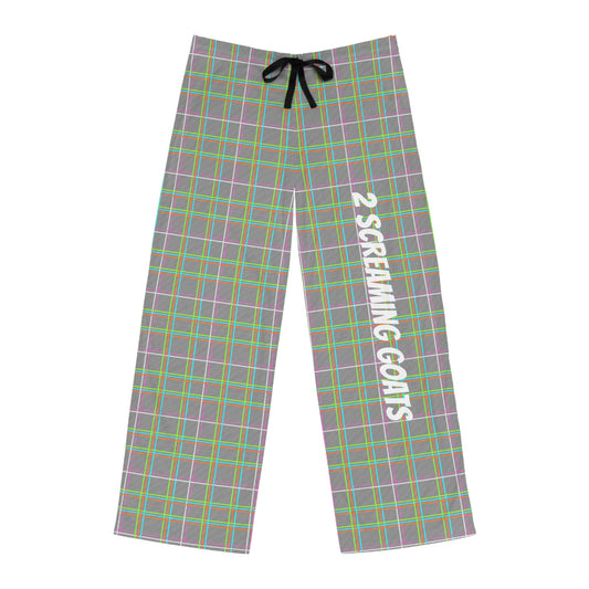 Men's NEO-PLAID JAMMER PANTS - WHT