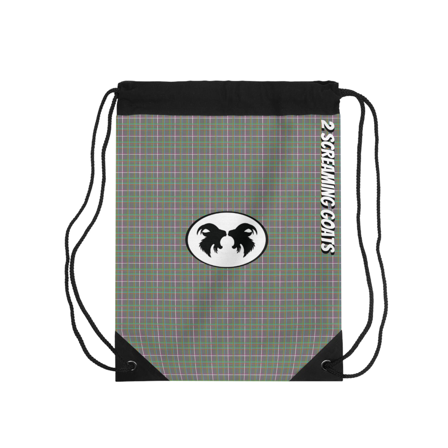 NEO-PLAID Drawstring Bag