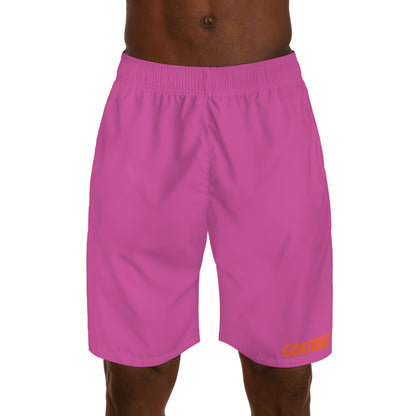 Men's Shorts: Neon Pink & Orange