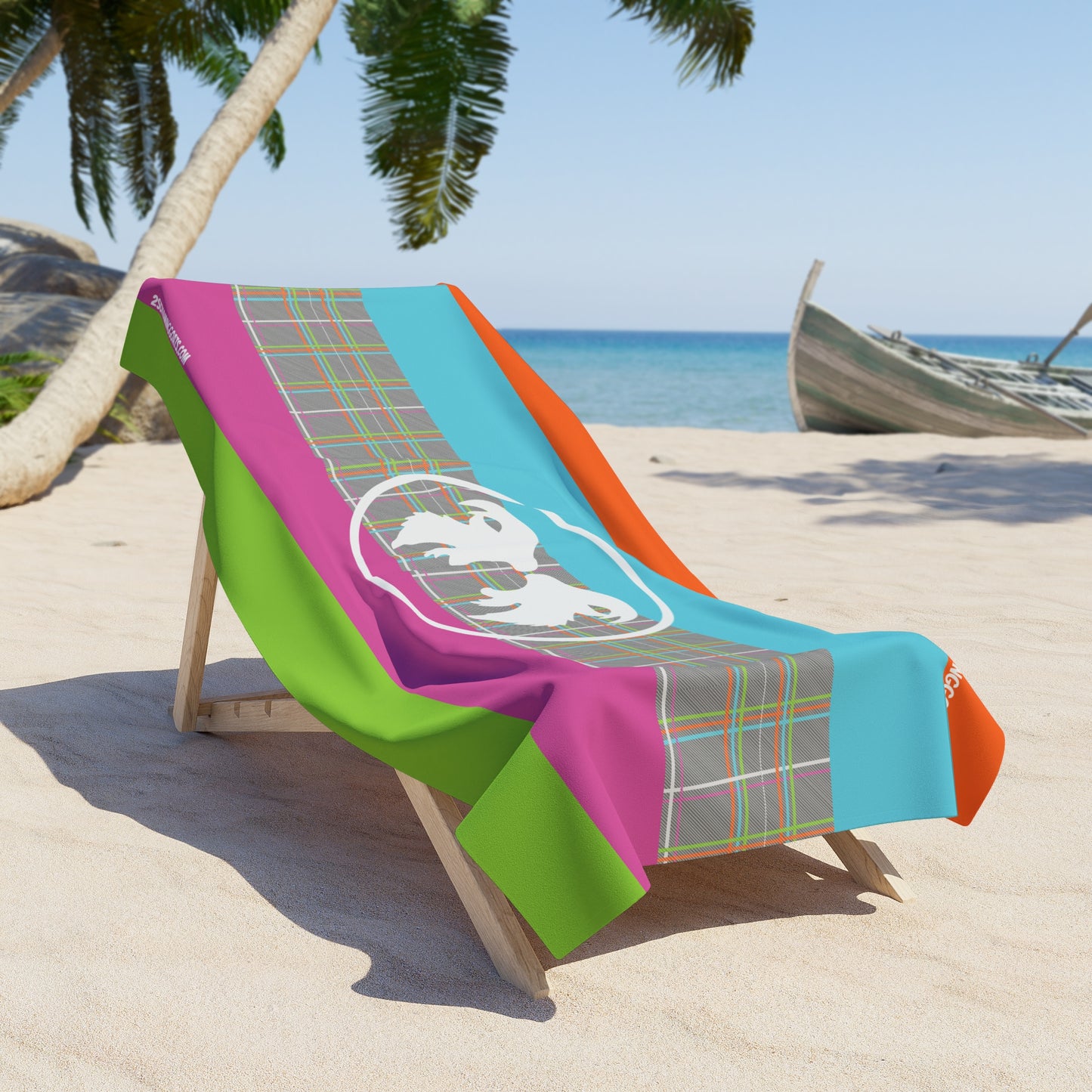 GOATWEAR NEO-PLAID Beach Towel